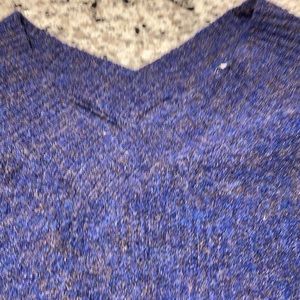 Wool blend sweater, slight V neck front and back